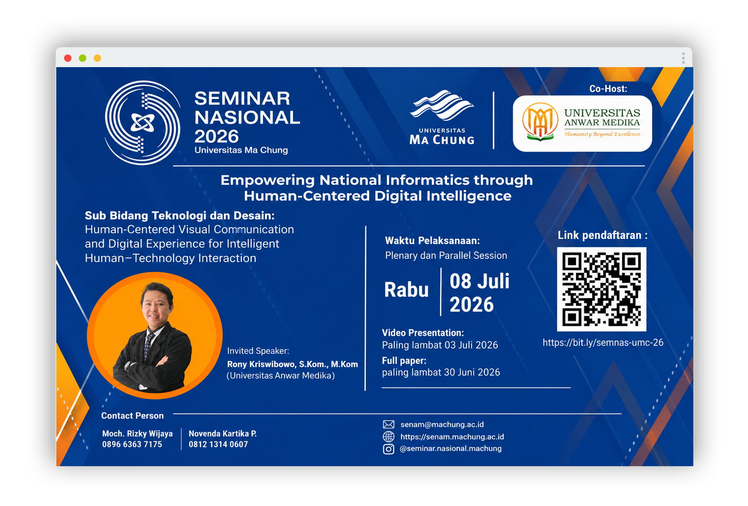 Seminar Nasional 2026 Universitas Ma Chung